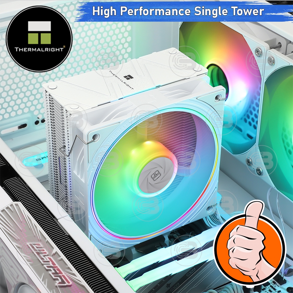 [CoolBlasterThai] Thermalright Assassin Spirit 120 EVO WHITE ARGB CPU Heat Sink (AM5/LGA1851 Ready)ประกัน 3 ปี