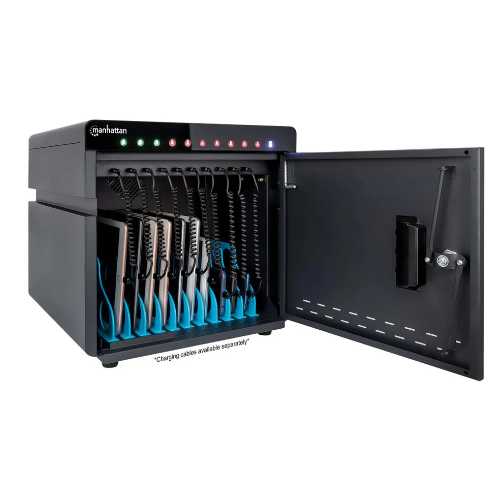 MHT-181082 ตู้ชาร์จอุปกรณ์พกพา USB-C 10 พอร์ต สำหรับเดสก์ท็อป กำลังไฟ 180 วัตต์ (18W x10)