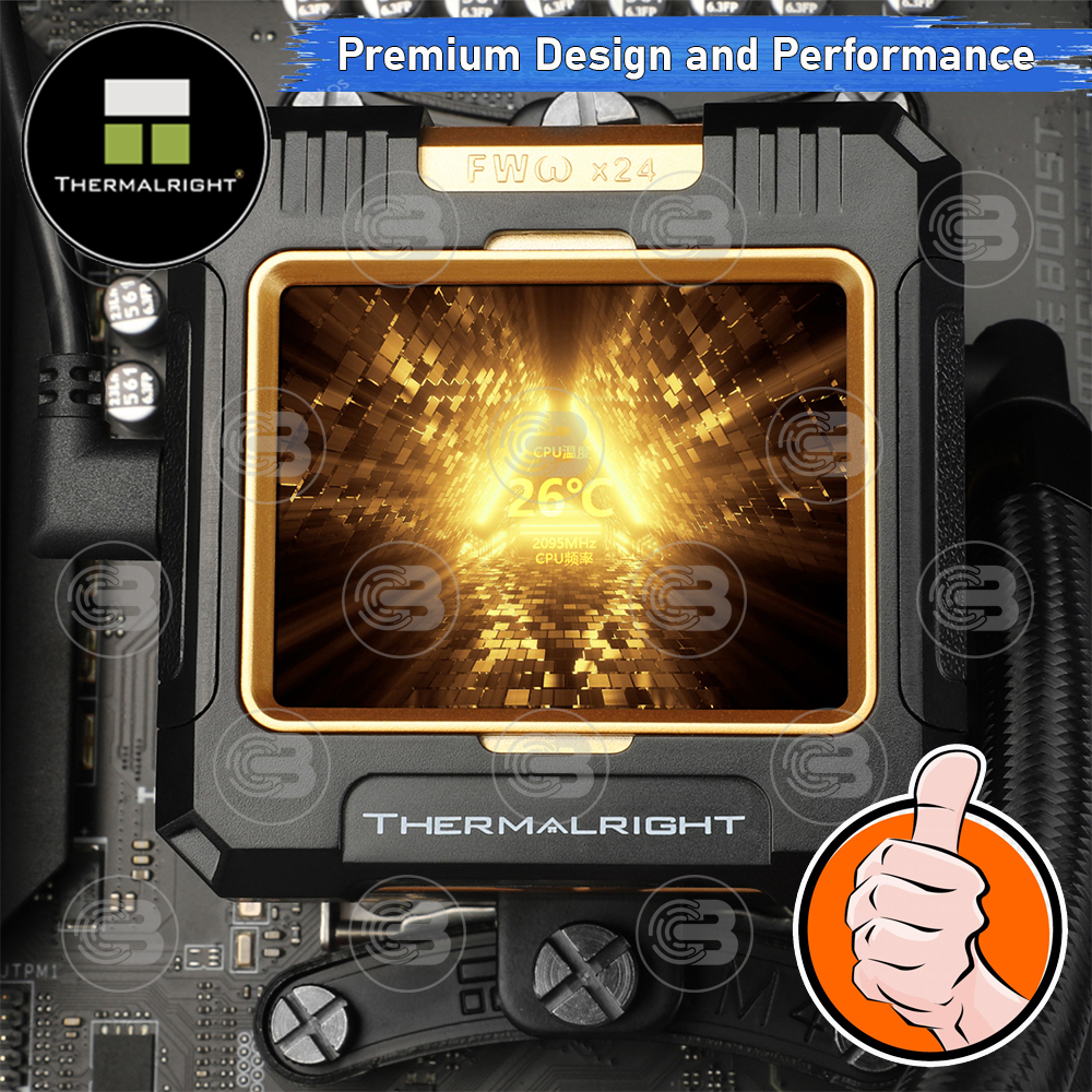 [CoolBlasterThai] Thermalright FROZEN WARFRAME X 360 BLACK (FANLESS) AIO Liquid CPU Cooler (AM5/LGA1851 Ready) ประกัน 5 ปี