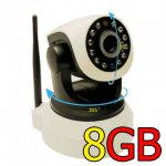 กล้อง IP cam หมุนได้ติดตั้ง 5 นาที คุณภาพสุดยอด ฟรี พร้อมใช้งาน เมมโมรี่ 8G จัดส่ง EMS FREE