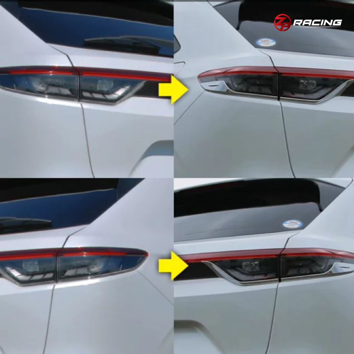 คิ้วไฟท้าย ครอบไฟท้าย Honda HR-V e:HEV (RV) สีโครเมียม