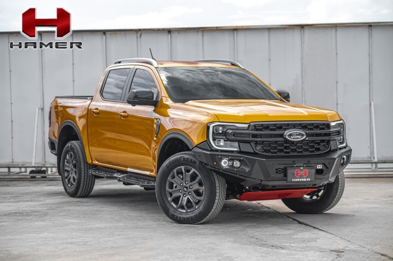 กันชนหน้า กันชนเหล็ก Next Gen Ranger 2022 ฟอร์ดเรนเจอร์ รุ่น HAMER KING SERIES FRONT BULL BAR