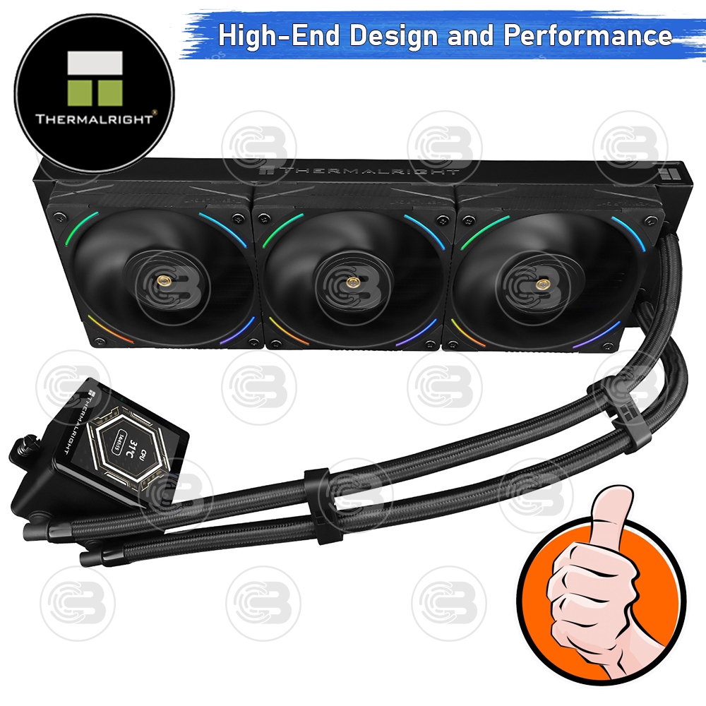 [CoolBlasterThai] Thermalright FROZEN VISION 360 BLACK V2 ARGB AIO Liquid CPU Cooler (AM5/LGA1851 Ready) ประกัน 6 ปี