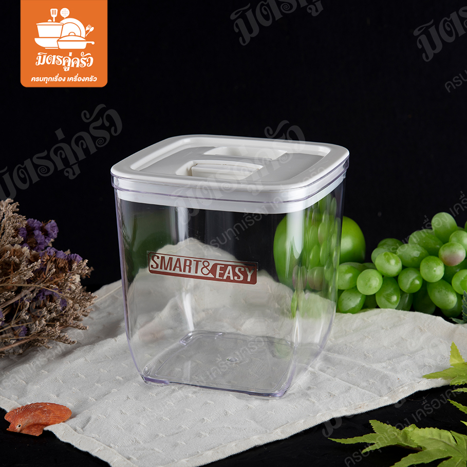 โหลสุญญากาศ (ฝาบีบ) ทรงเหลี่ยม - PN3299/5