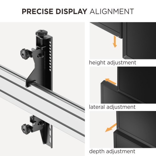 X2L-Pro Premium ขาตั้งจอ Video Wall 40 - 65 inch LED 2-Video Wall TV Stand Max Load 50 kg/Screen (รับประกันคุณภาพ 3 ปี)