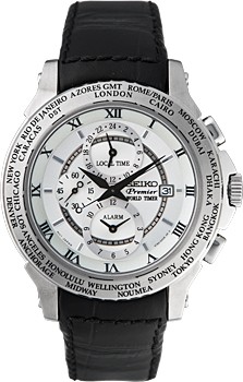 นาฬิกาผู้ชาย Seiko Premier สายหนังแท้ รุ่น SPL011P1
