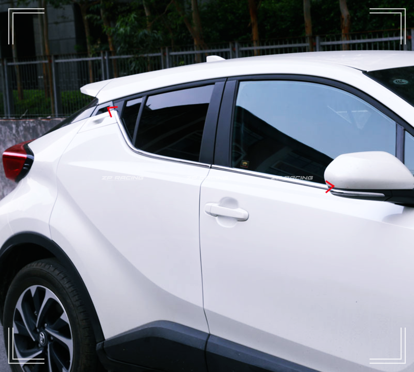 คิ้วกระจก (ขอบล่าง) C-HR Stainless 304