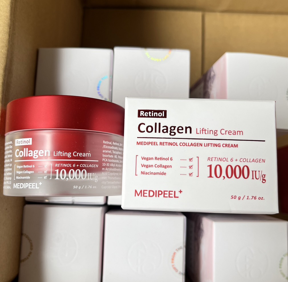Medi-Peel Retinol Collagen Lifting Cream 50ml. ครีมลดริ้วรอย + ยกกระชับผิวตัวดังจากเกาหลี! (1กระปุก)