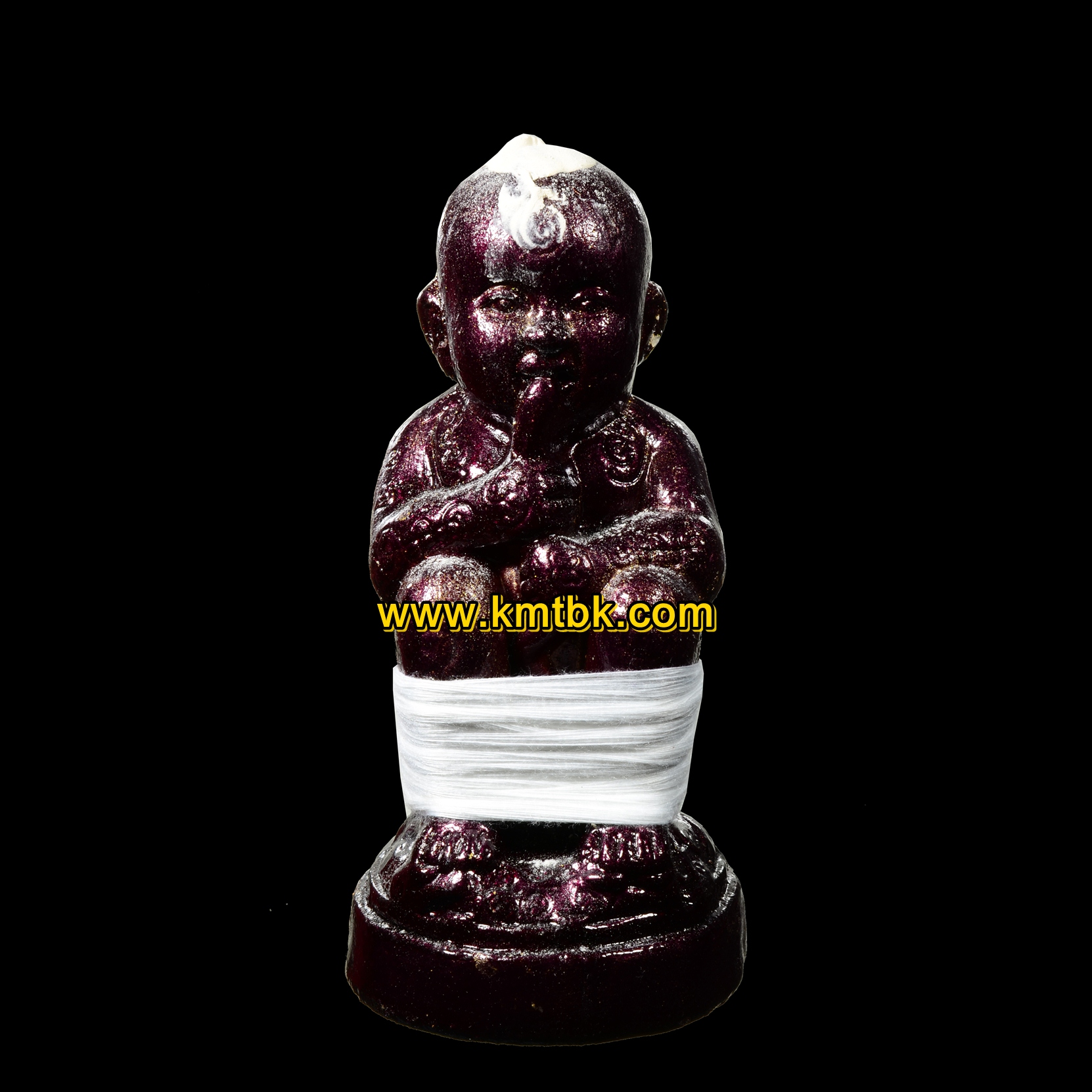 กุมารทอง ยิ้มรับทรัพย์ หลวงปู่ข้าวแห้ง วัดตาปันศรัทธาธรรม จ.สุรินทร์ เนื้อดิน 7ป่าช้า ขนาดตั้งบูชา สูง 6นิ้ว รุ่น ปาฏิหาริย์ยิ้มรับทรัพย์ ปี2559