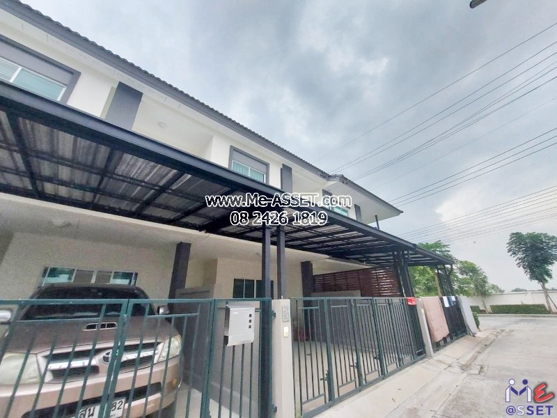 ขายและเช่า ทาวน์โฮม ย่าน คลองพระอุดม คลองข่อย วัดท่าเกวียน วัดทองสะอาด ลาดหลุมแก้ว : บ้านสวนธนาการ์เด้น : 2 ชั้น 22.7 ตารางวา