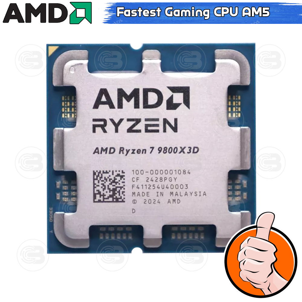 [CoolBlasterThai] CPU AMD RYZEN 7 9800X3D 8 CORE/16 THREAD (SOCKET AM5) WITHOUT COOLER