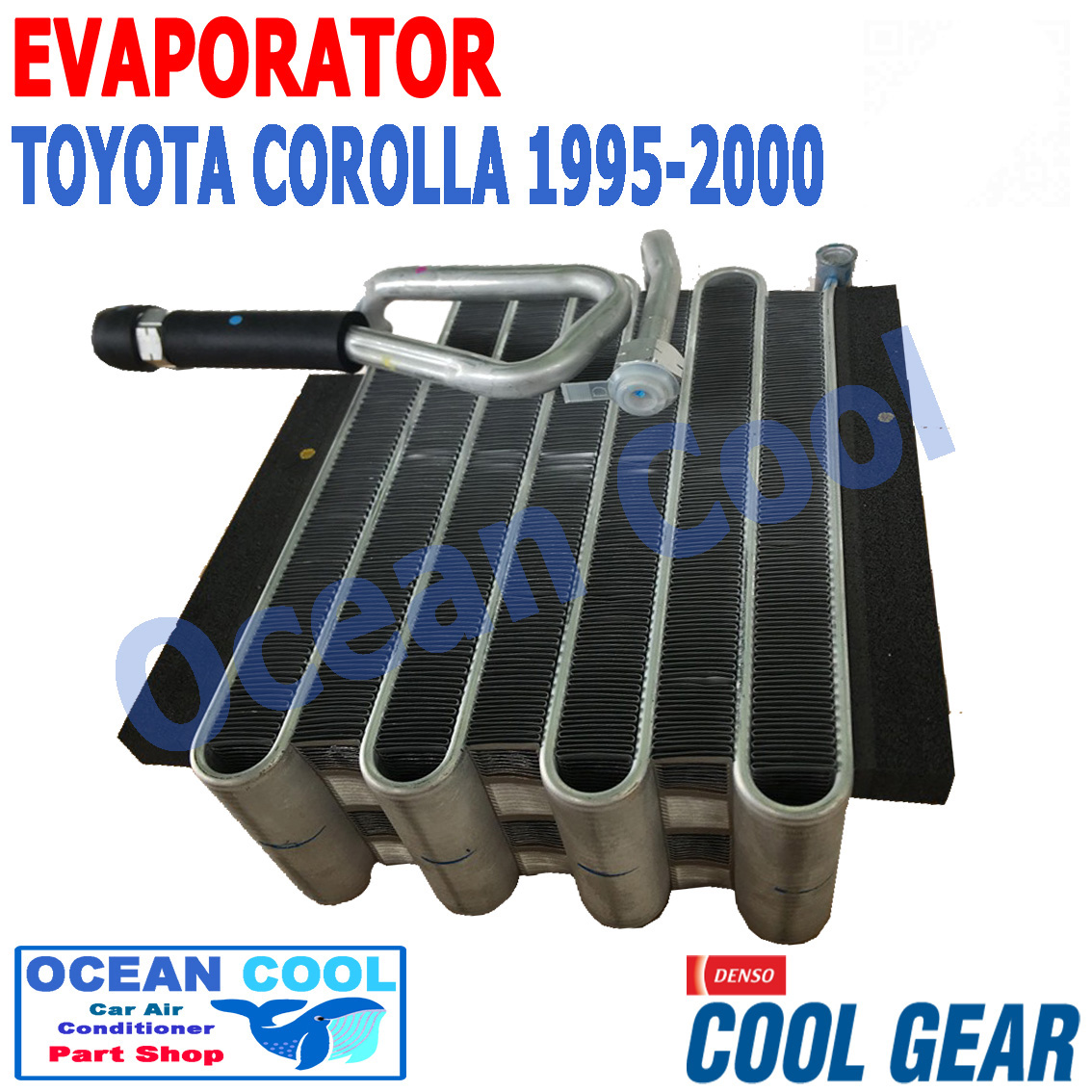 คอยล์เย็น โคโรล่า 1995 - 2000 AE110 AE111 AE112 EVA0019 COOL GEAR รหัส TG446600-05514W Evaporator TOYOTA Corolla OCEAN COOL ตู้แอร์ คอยเย็น โตโยต้า โคโรล่า พ.ศ. 2538 ถึง 2540