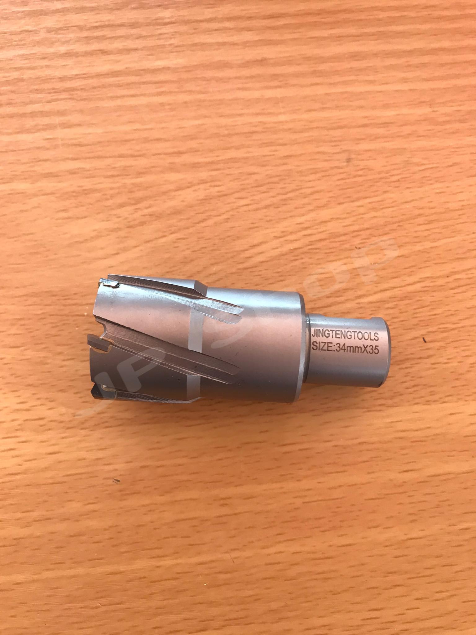 ดอกสว่านเจ็ทบอส แบบโฮลซอว์คาร์ไบสำหรับเจาะเหล็กหนา ด้วยสว่านแม่เหล็กไฟฟ้า ขนาด34*35 มม #3435