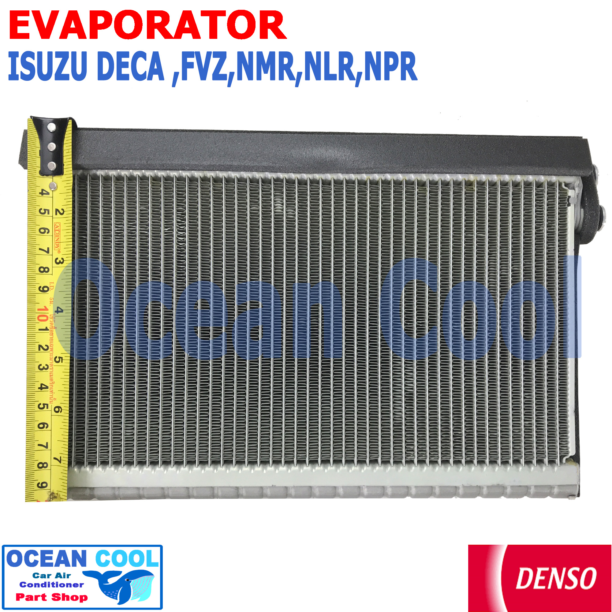 คอยล์เย็น อีซูซุ เดก้า , เอลฟ์ , ฮีโน่ เมก้า 500 , ELF EVA0094 DENSO แท้ รหัส 447610-3141 EVAPORATOR Isuzu Deca , FVZ , NMR , NLR , NPR , Hino Mega 500 อะไหล่ แอร์ รถยนต์ ตู้แอร์ รังผึ้ง