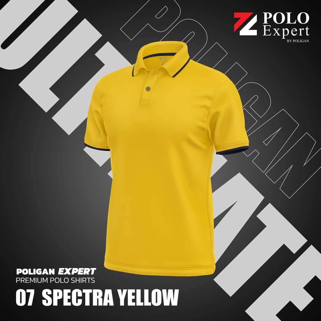 POLYGAN ZPOLO Expert เสื้อโปโล เสื้อคอปก คูลบาลานซ์ สีเหลือง
