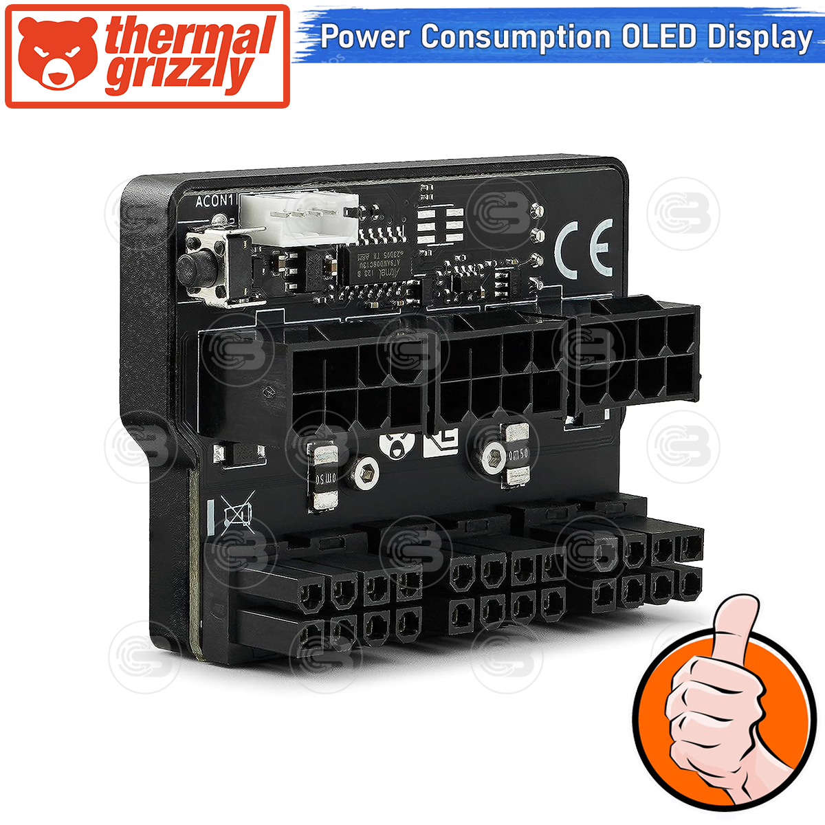 [CoolBlasterThai] Thermal Grizzly WireView (WV3x8R) 3x8Pin PCIe Reversed GPU Power Consumption OLED Display