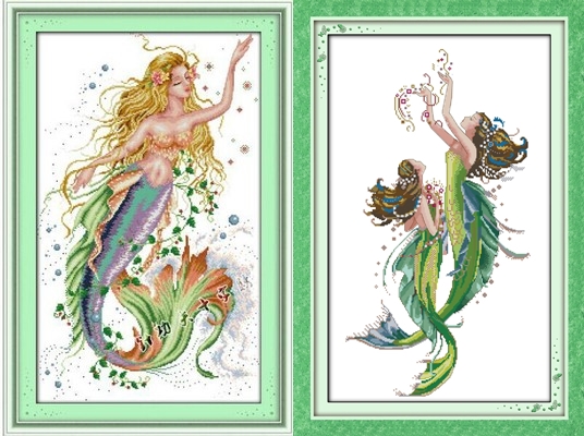 The mermaid (ไม่พิมพ์/พิมพ์ลาย)(เดี่ยว/คู่)