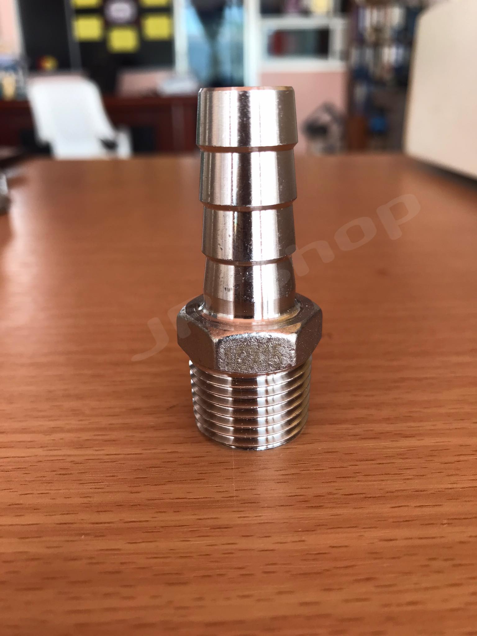 ข้อต่อหางไหล สแตนเลส304 ขนาด1/2นิ้ว (4หุน) เกลียวนอก #12565