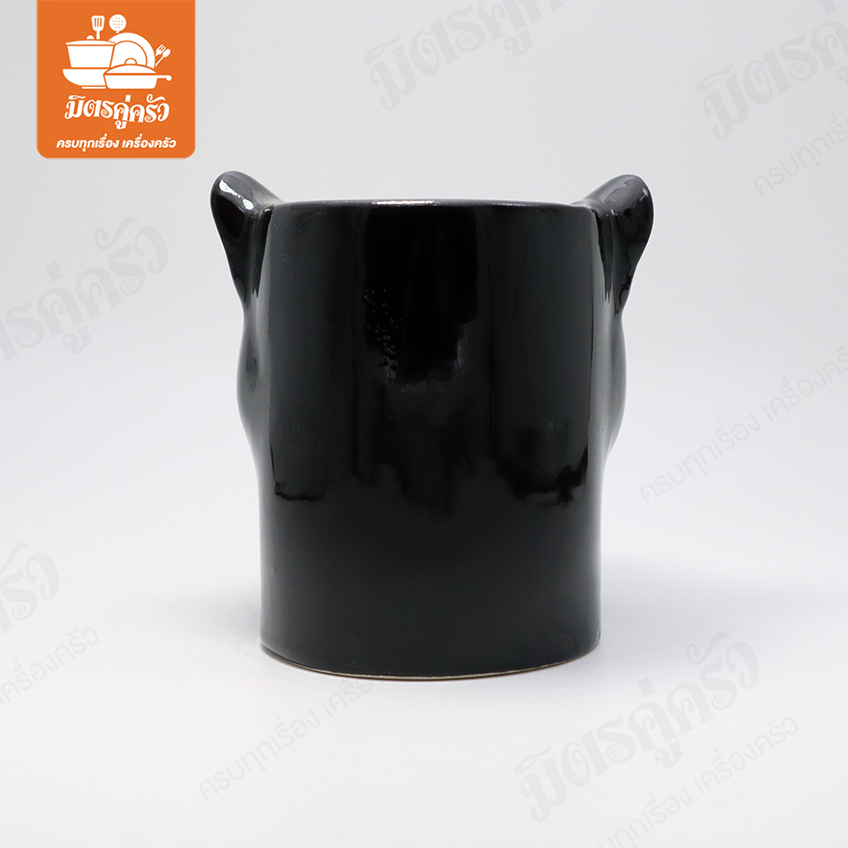 ที่ใส่ปากกา เก็บช้อน ลายเสือดำ