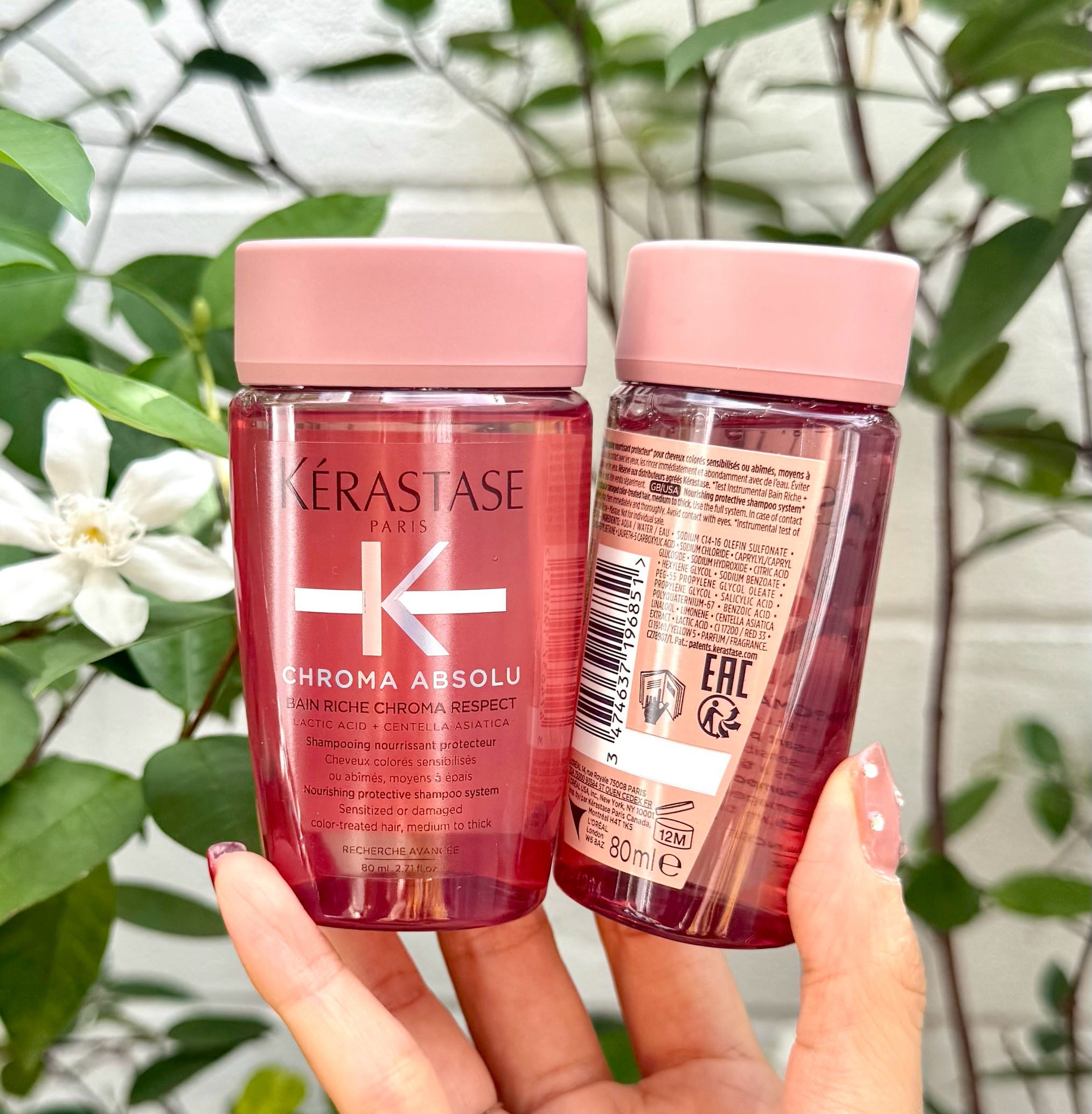 (1ขวด) Kérastase Chroma Absolu Bain Riche Chroma Respect – 80ml** แชมพูสูตรอ่อนโยน สำหรับผมทำสีโดยเฉพาะ