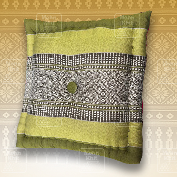 หมอนอิงเจาะกระดุมเล็ก 38x38 Cm, Thai Leaning Cushions backrest Khit, Pillow Small 38x38Cm Kapok100%