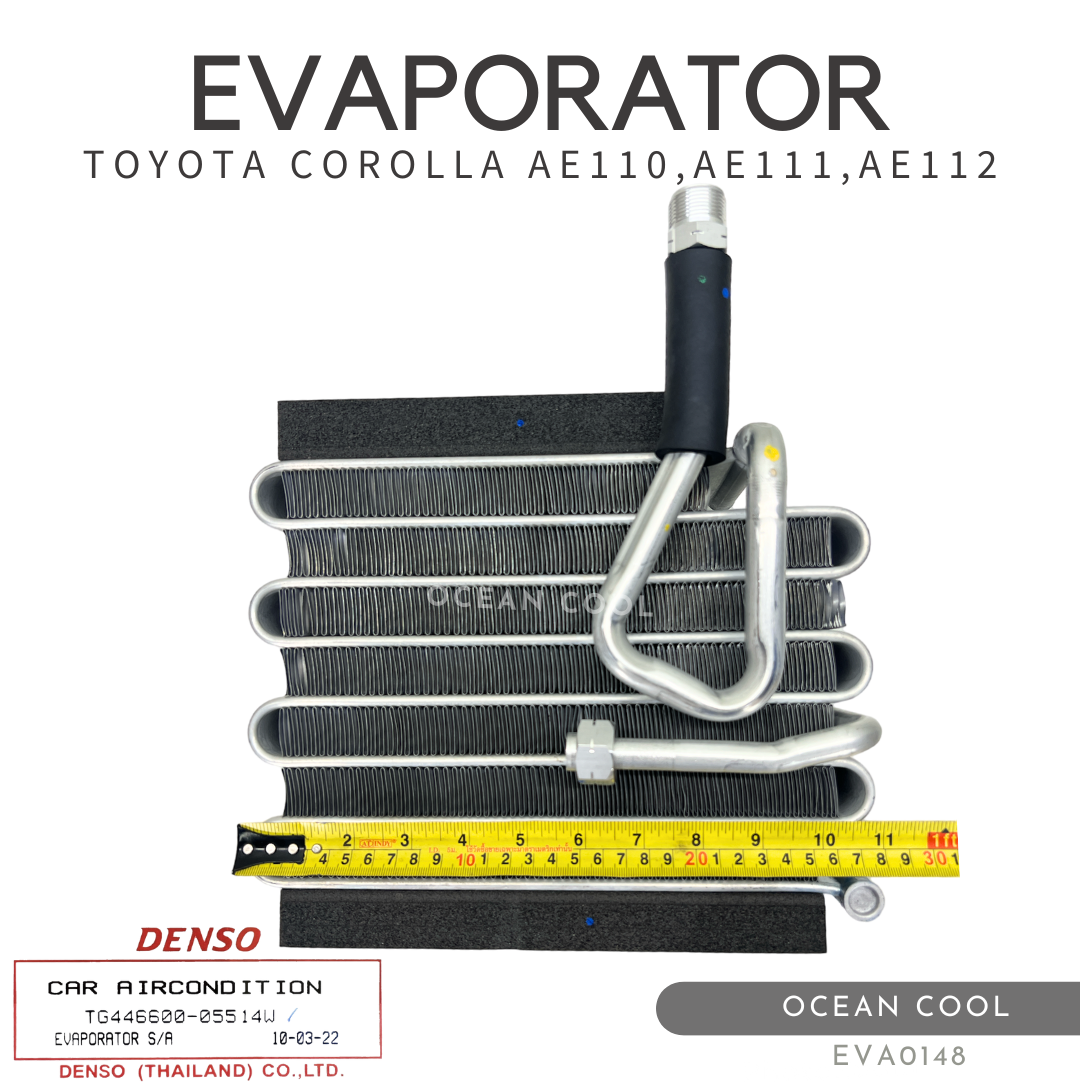 ตู้แอร์ Toyota Corolla AE110,AE111,AE112 DENSO รหัส TG446600-05514W คอยล์เย็น โตโยต้า โคโรล่า EVA0148 ตูดเป็ด คอยเย็น โคโลล่า ไฮทอล์ค