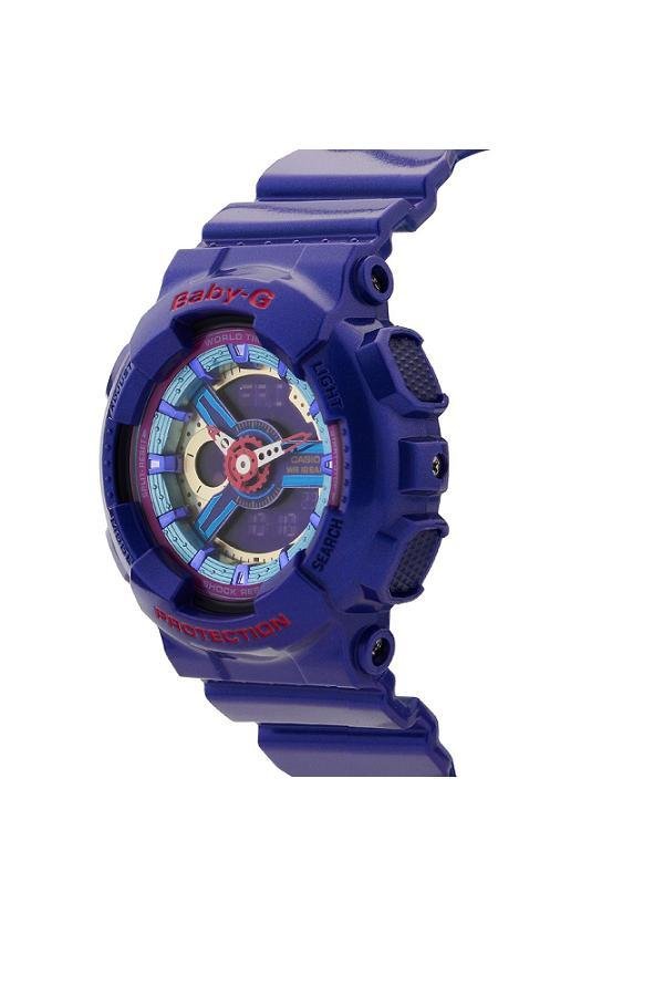 CASIO BABY-G สายเรซิ่น รุ่น BA-112-2ADR - Blue/Pink