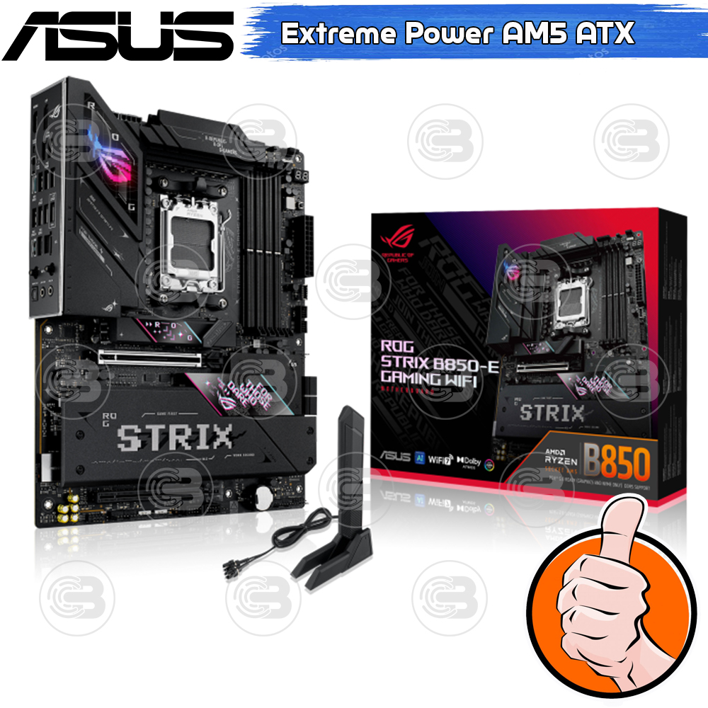 [CoolBlasterThai] ASUS MAINBOARD ROG STRIX B850-E GAMING WIFI AMD SOCKET AM5 DDR5 ATX ประกัน 3 ปี