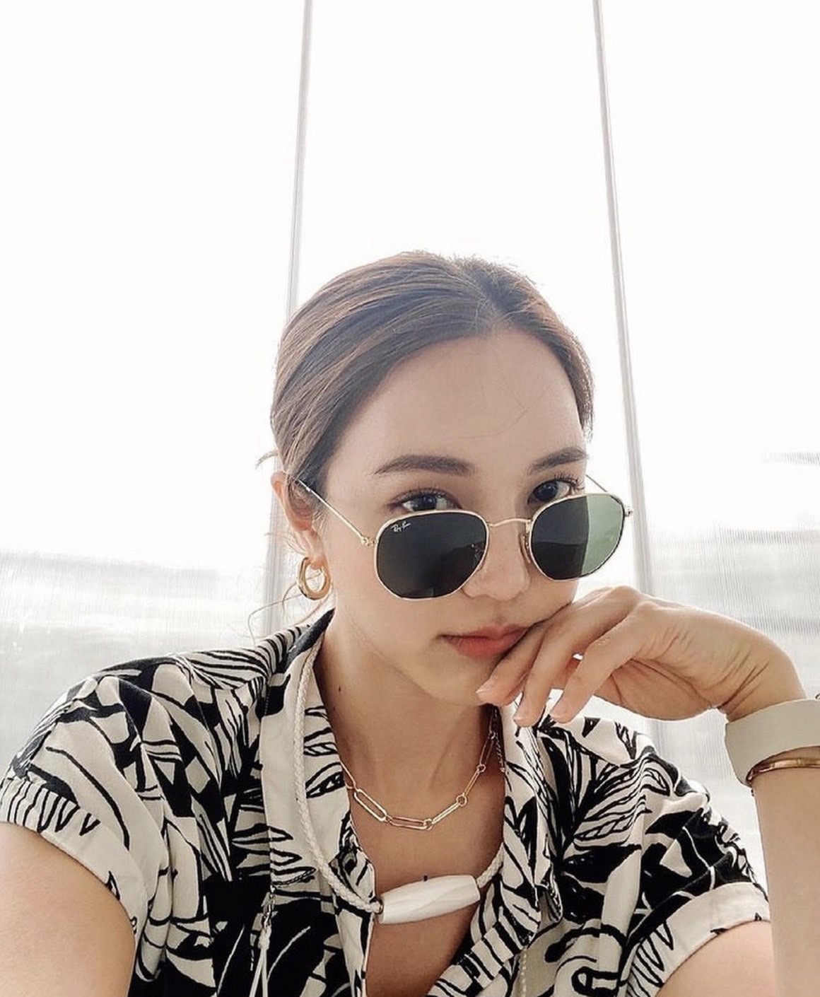 RayBan RB3548N 001 HEXAGONAL