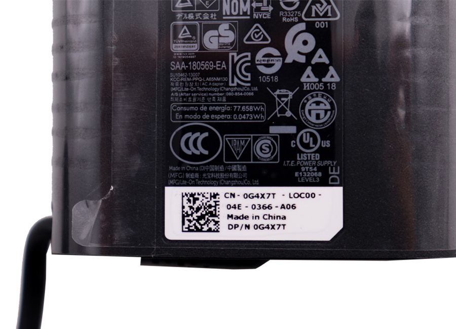 Adapter Dell Latitude 3380 แท้ 65W ราคา พิเศษ สายชาร์จ Dell 3380 สายชาร์จ โน๊ตบุ๊ค JNKWD ของแท้ รับประกันศูนย์ Dell Thailand ราคาไม่แพง