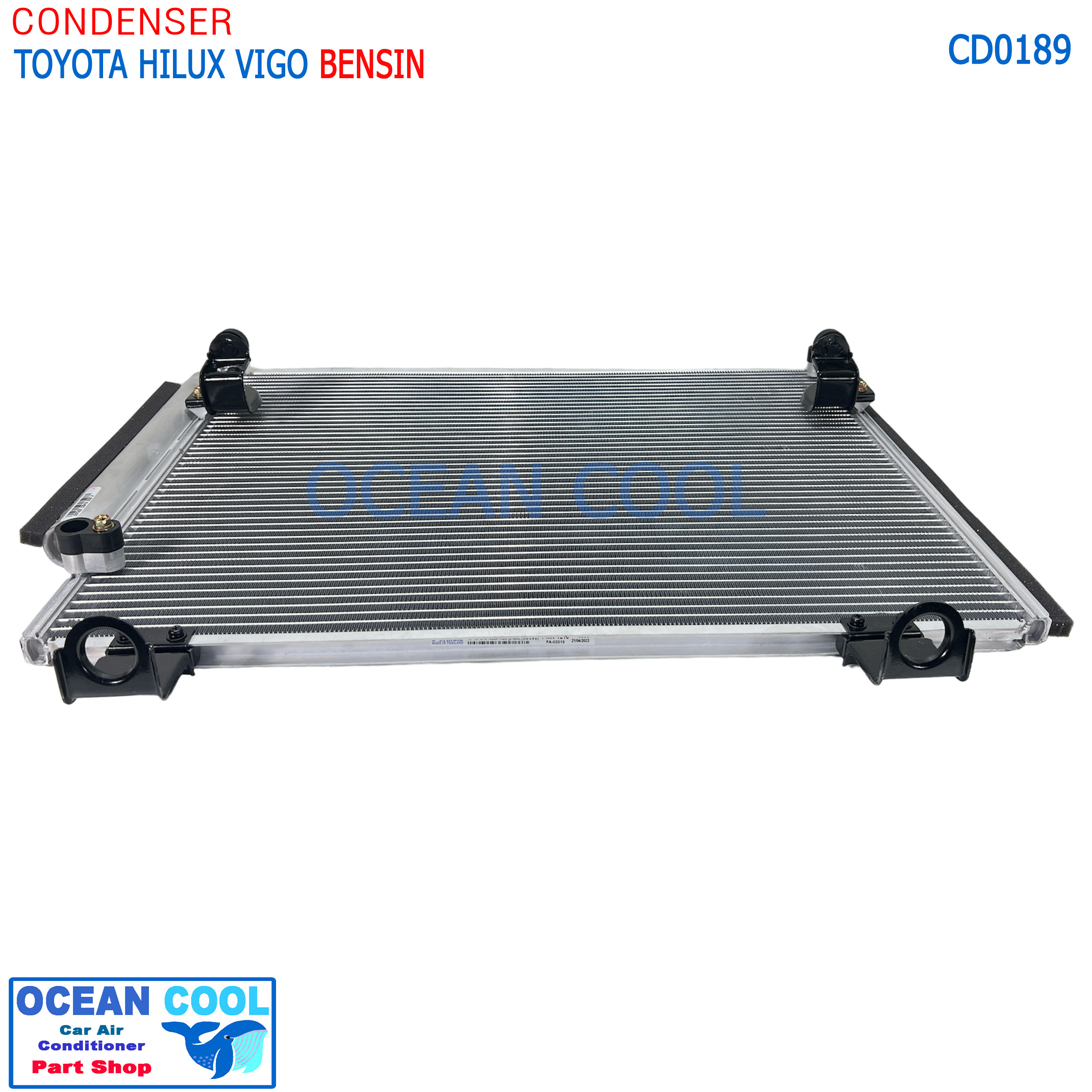 แผงแอร์ โตโยต้า วีโก้ เบนซิน CD0189 CONDENSER Toyota Vigo Champ BenSIN คอยล์ร้อน รังผึ้งแอร์ แผงรังผึ้ง แผงคอยล์ร้อน