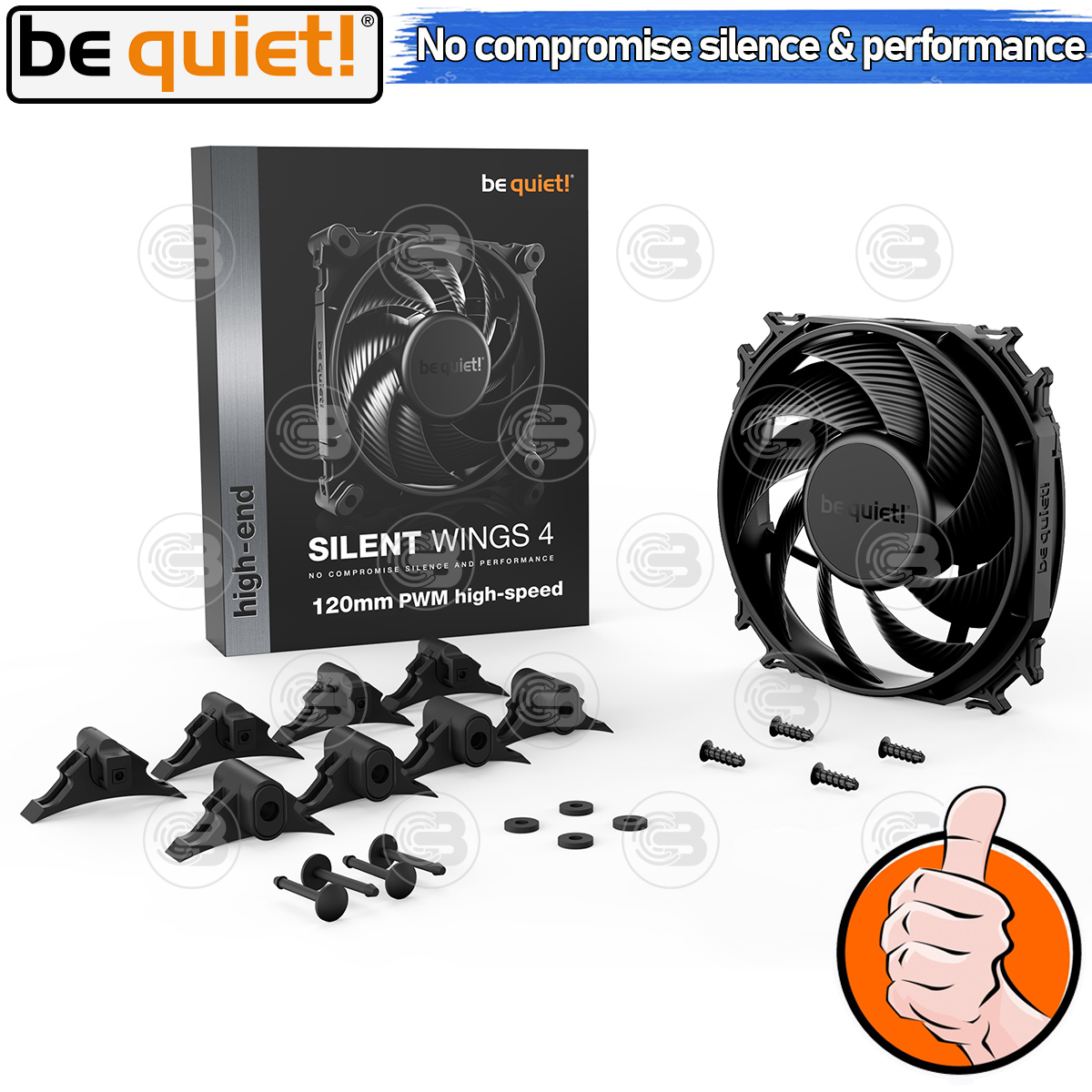 [CoolBlasterThai] Be Quiet Silent Wings 4 120 PWM high-speed PC Fan Case (BL094) ประกัน 5 ปี