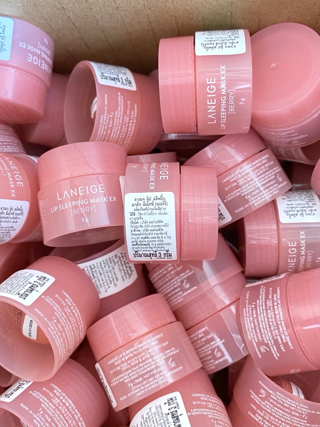 Laneige Lip Sleeping Mask 3g. มาส์กบำรุงริมฝีปาก ขนาดทดลอง (1ตลับ)