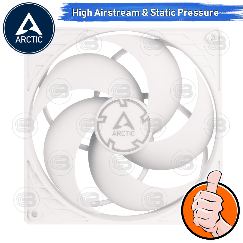 [CoolBlasterThai] ARCTIC P14 PWM PST WHITE (size 140 mm.) PC Fan Case ประกัน 6 ปี