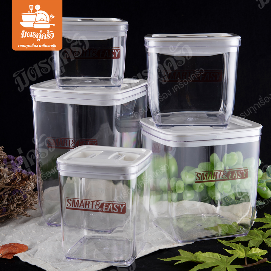 โหลสุญญากาศ (ฝาบีบ) ทรงเหลี่ยม - PN3299L/5