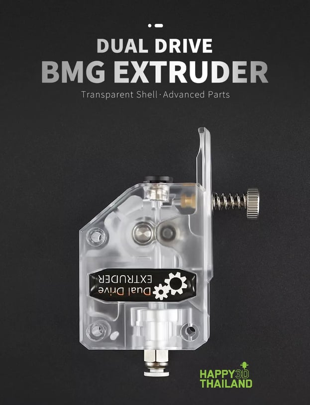 TWO TREES BMG extruder* Transparent. Right ; เครื่องอัดรีด BMG TWO TREES* โปร่งใส ถูกต้อง มือขวา ;