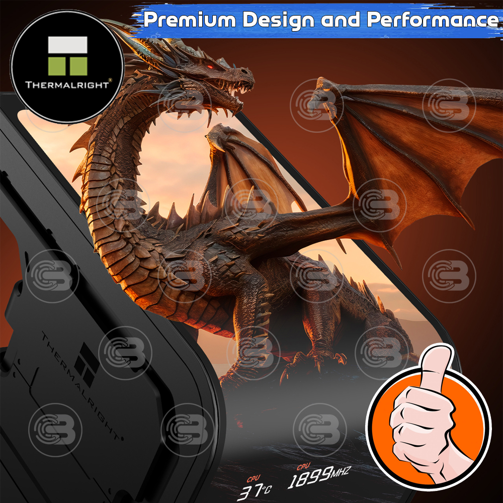 [CoolBlasterThai] Thermalright Wonder Vision 360 UB ARGB BLACK AIO Liquid CPU Cooler (AM5/LGA1851 Ready) ประกัน 6 ปี