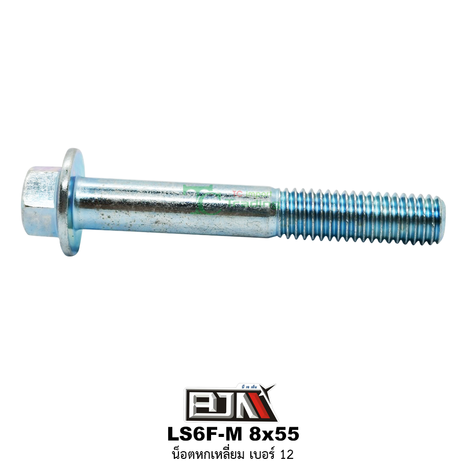 LS6F-M 8x55 น็อตหกเหลี่ยมเบอร์ 12 ( 1 ถุงมี 20 ตัว )