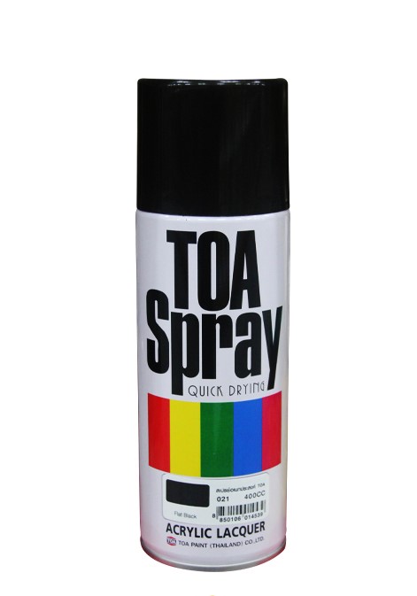 สีสเปรย์ TOA ดำด้าน 021