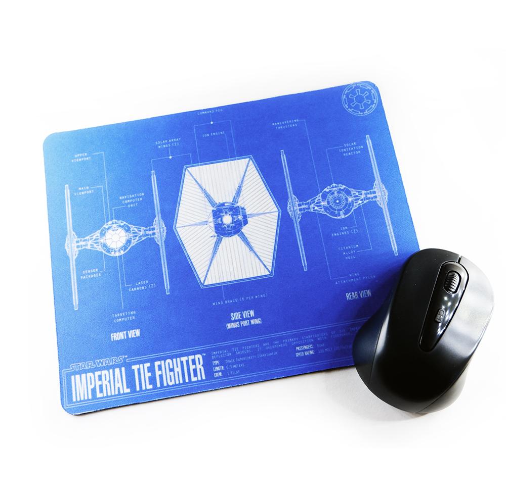 แผ่นรองเมาส์ TIE Fighter Blueprint - Star Wars Mouse Pad