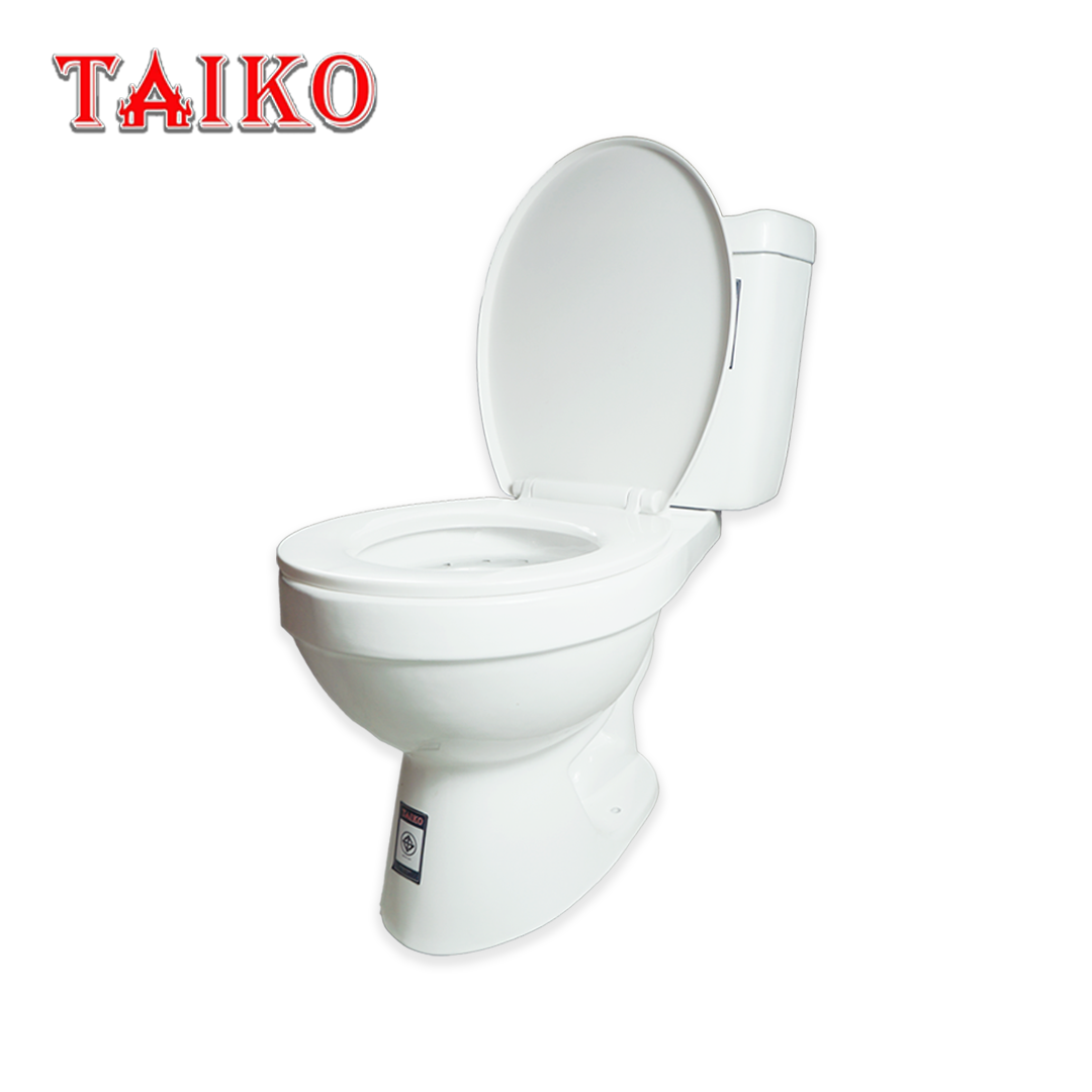 ชักโครกสองชิ้นกดบน TAIKO ฝาSLOW สีขาว (MS2550)(15771)