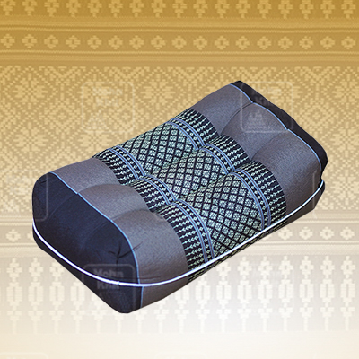 หมอนสุขภาพรองต้นคอ, Khit Rectangle health Pillow Thai Bolster Lumber 17x30x12 cm