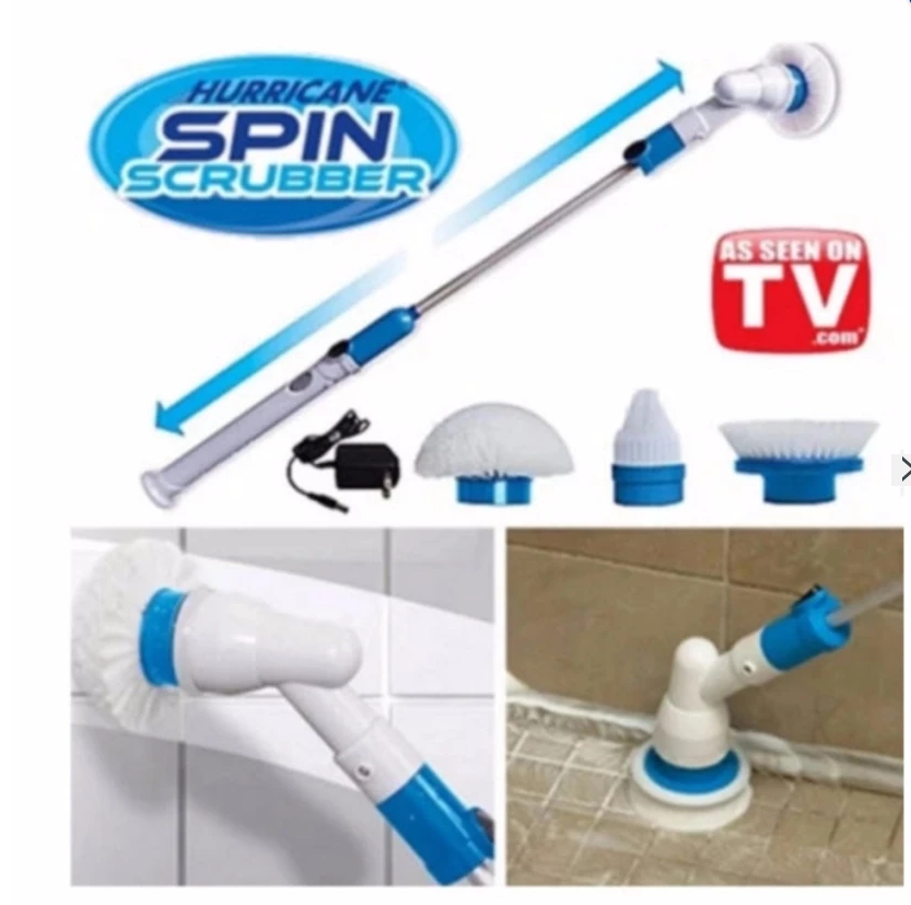 แปรงขัด แปรงทำความสะอาด แปรงถูพื้น แปรงหมุนขัดพื้นห้องน้ำ แปรงขัดห้องน้ำไฟฟ้า แปรงขัดพื้นไฟฟ้า แปรงขัดพื้นอัตโนมัติ แปรงขัดไฟฟ้า แปรงล้างห้องน้ำ ไฟฟ้า ไร้สาย ขัดล้างห้องน้ำ Hurricane Spin Scrubber