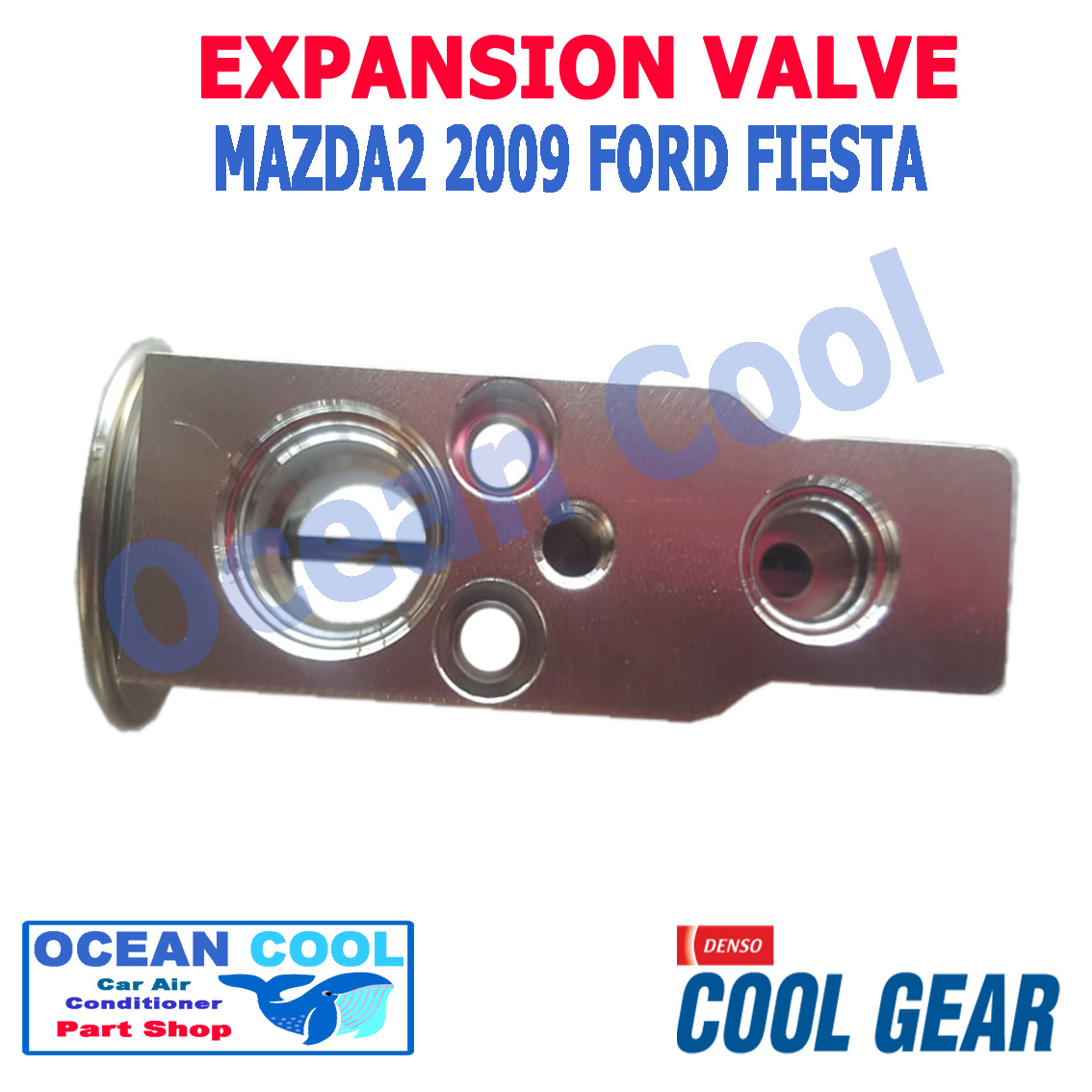 วาล์ว มาสด้า2 2009 ฟอร์ด เฟียสต้า EV0009 EXPANSION VALVE 447500-8110 Cool Gear Denso Mazda 2 Ford fiesta วาวล์ บล็อค