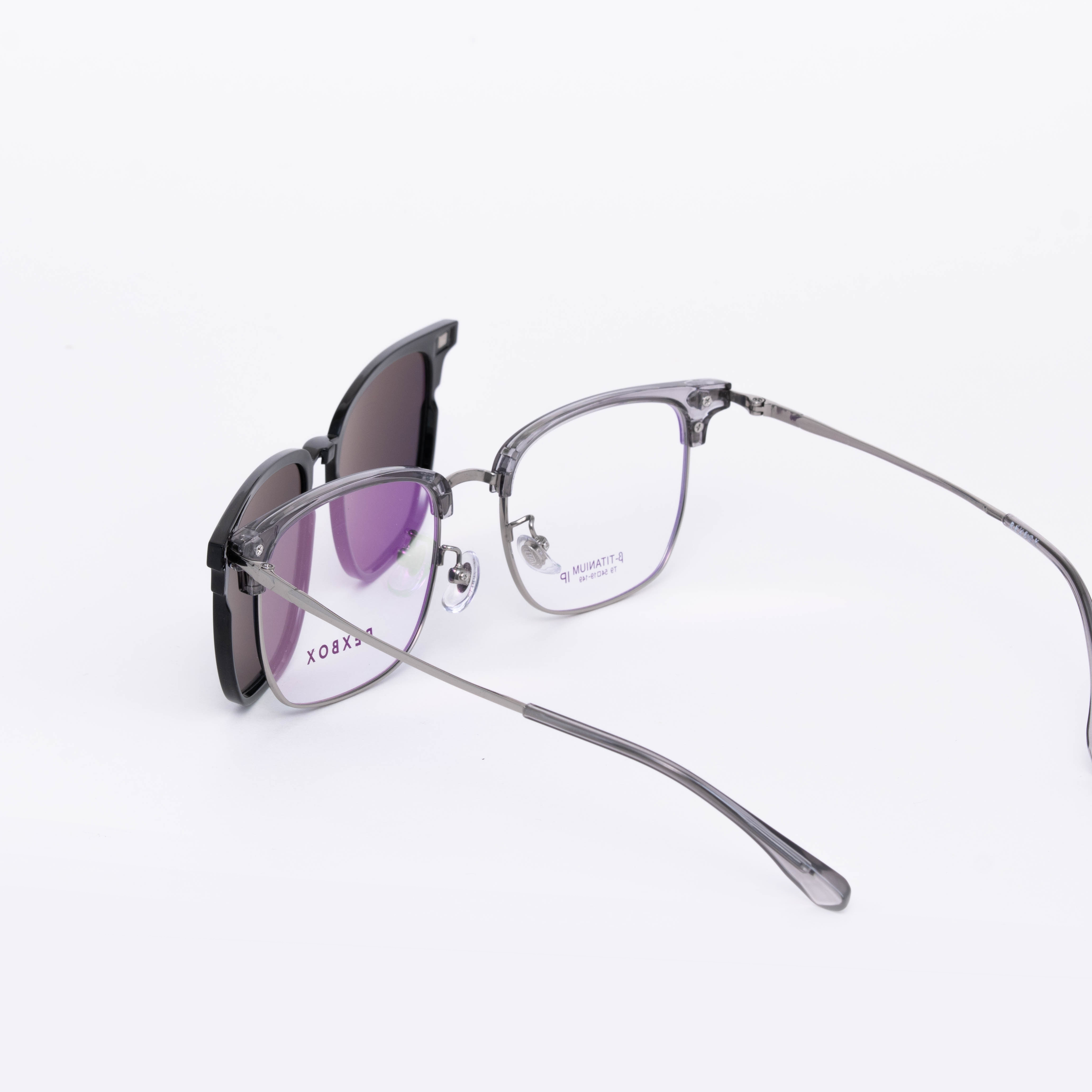 รุ่น B-TITANIUM ไทเทเนียม น้ำหนักเบา ยืดหยุ่น พร้อมคลิปออน Polarized (T9-C3)