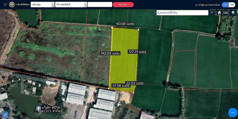 ขายที่ดินเปล่า ย่าน ลานตากฟ้า งิ้วราย มหาสวัสดิ์ : ใกล้ ม.พฤกษา 8 : 5-2-30.5 ไร่