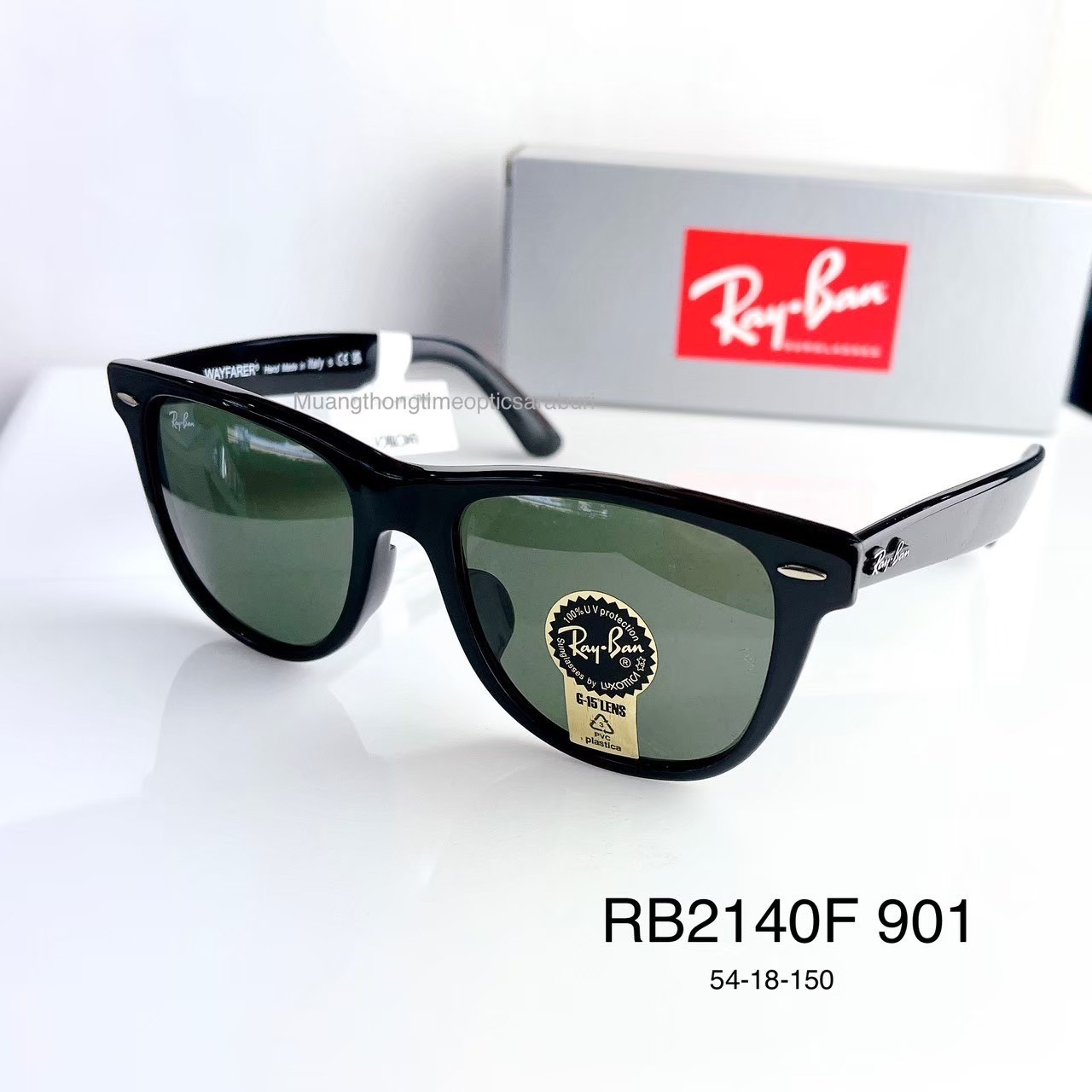 แว่นกันแดด RayBan Wayfarer RB2140F 901 ORIGINAL WAYFARER Size 54 mm