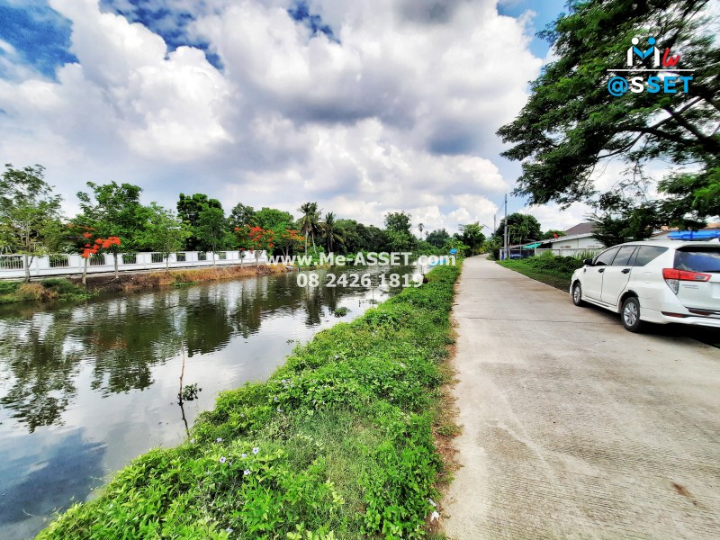 ขายที่ดินเปล่า ติดคลองบางแก้ว ย่าน พะเนียด ห้วยตะโก นครชัยศรี นครปฐม : 2-3-43 ไร่