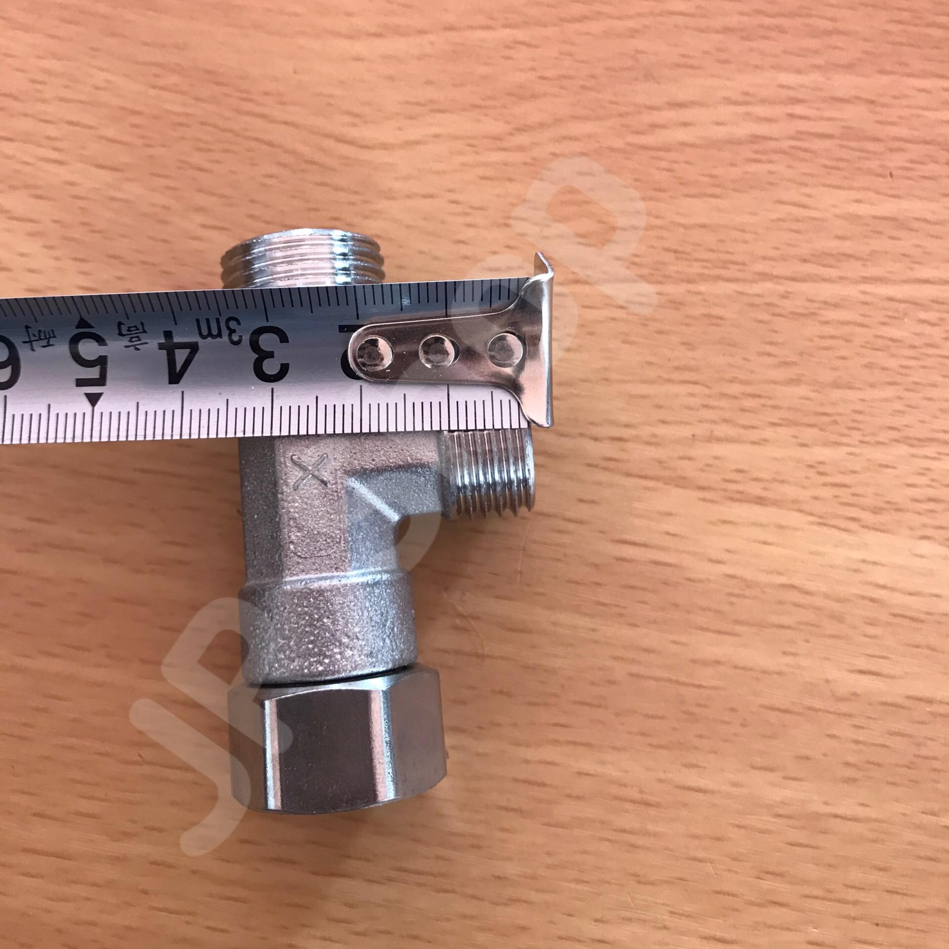 สามทางยูเนี่ยน 1/2'' (4หุน) พร้อมลูกยาง นอก-นอก-ในสแตนเลส304 #0155