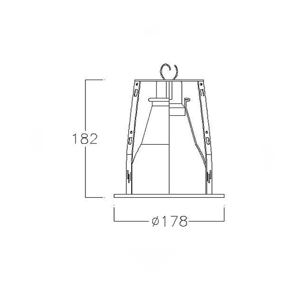 โคมดาวน์ไลท์ 7" LUMAX#RDC159V/W-E27 ขอบขาว
